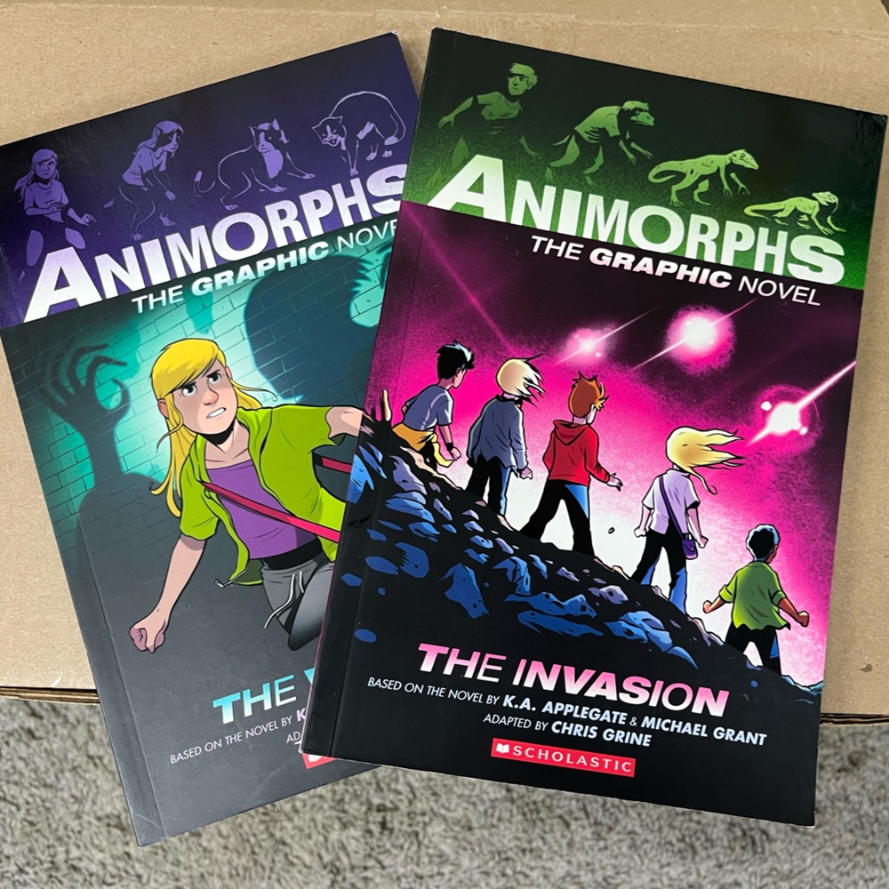 Scholastic Animorphs Graphic Novels - Purple and Pink Covers